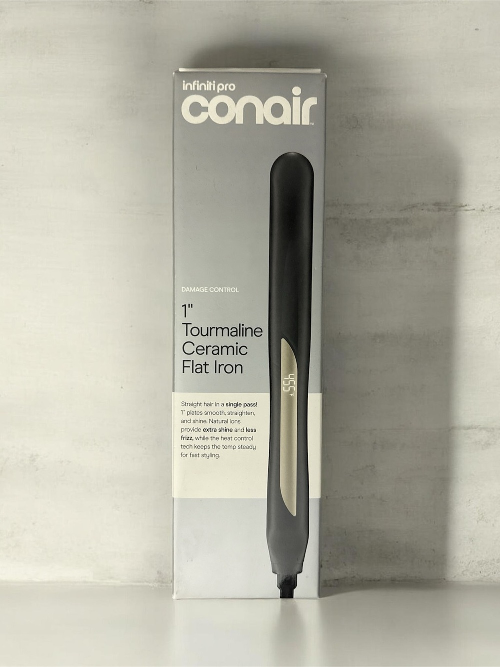 Conair Infiniti Pro 1" Tourmaline Ceramic Flat Iron - Black & Gold